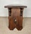 Rustic Rustic Hand-Carved Walnut Stool or Side Table, Early-20th Century For Sale - Image 3 of 12