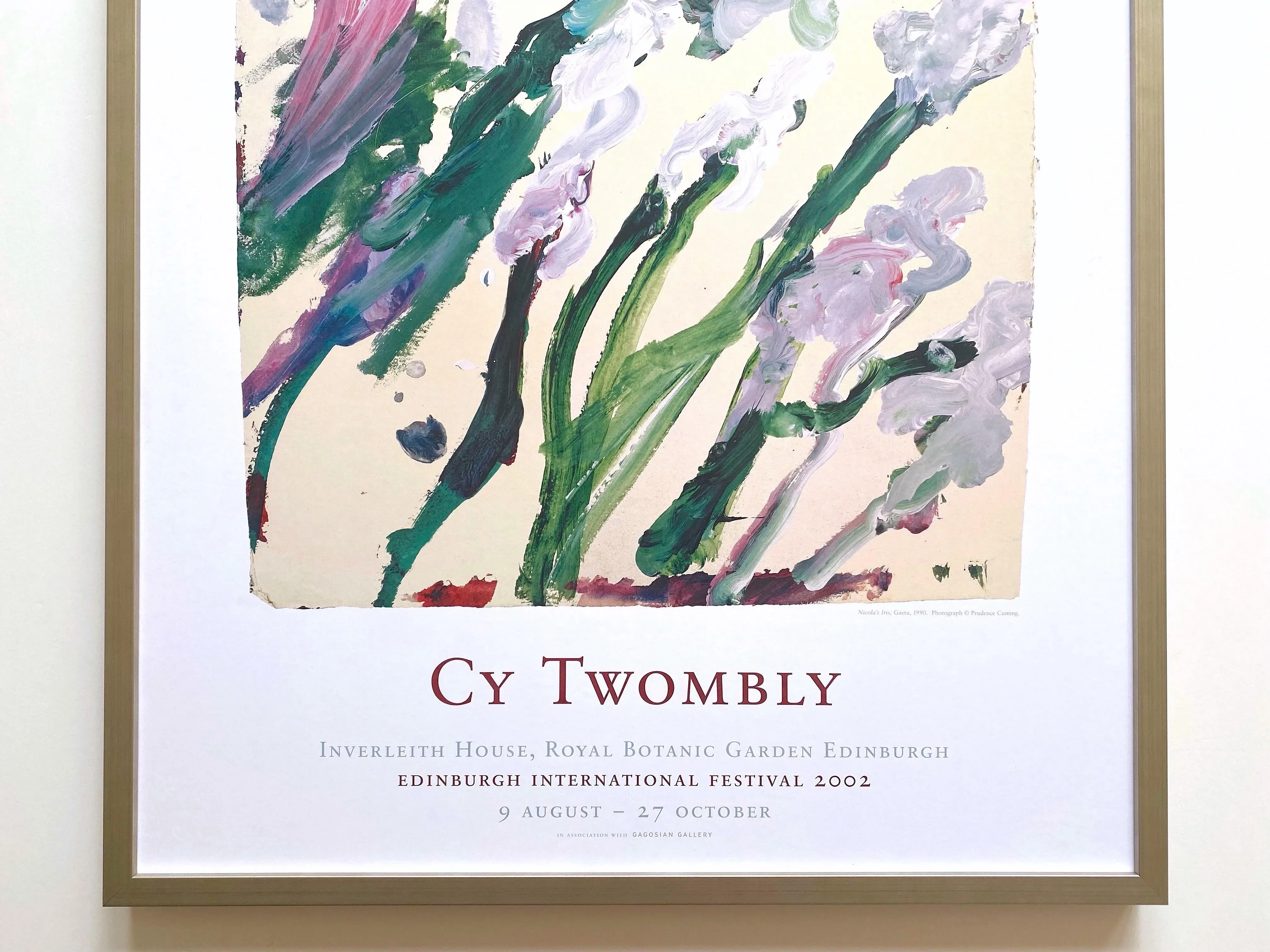 Cy Twombly Abstract Expressionist Lithograph Print Large Framed