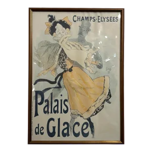 Champs Elysées Palais De Glace Lithograph Poster