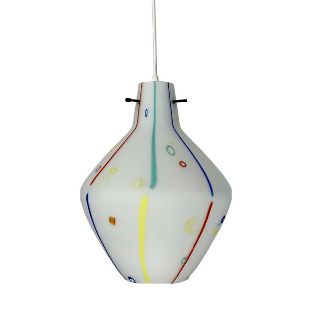 Mid-Century Modern Murano Glass Pendant Lamp, 1960s For Sale