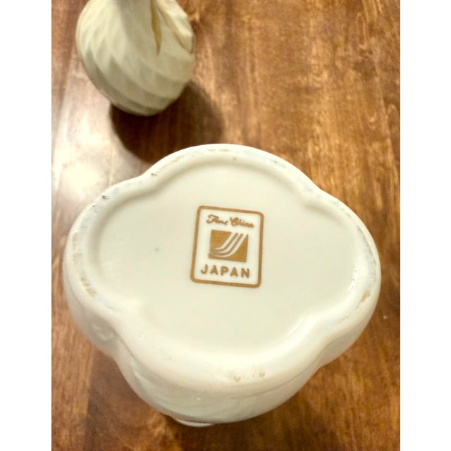 Ceramic Fine China of Japan Floral Vase and French Orchid Bud Vase by Toyo Japan For Sale - Image 7 of 12