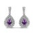 Elegance cascades into the realm of wearable art with these exquisite .925 sterling silver drop earrings, where the allure...