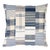 Schumacher Carlisle Patchwork 22" Pillow in Indigo For Sale