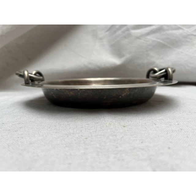 Hermès Hermes Paris Silver Plated Chain Dish For Sale - Image 4 of 13