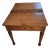 Antique Pine Farm Table With Drawer With Set of 4 - 1870s French Wicker Chairs For Sale