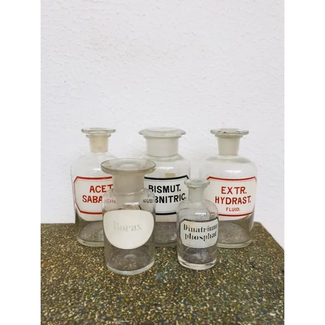Glass Vintage German Pharmacy Glass Set, 1920s, Set of 5 For Sale - Image 7 of 7