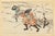 Woodcut print on paper. Plate from the series "Heros and Heroines in the Tale of Heike". It depicts Kusunoki Masayuki, the...
