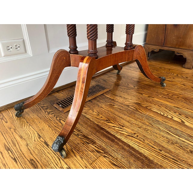 c. 1840-1860 Duncan Phyfe Style Flip Top Game Table For Sale - Image 13 of 13