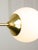Mid-Century Modern Italian Pendant Light in Brass and Opaline Glass, 1960s For Sale - Image 6 of 17