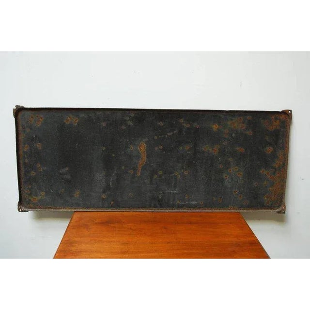 Antique Dutch Metal Farm Animal Feed Sign For Sale - Image 10 of 11