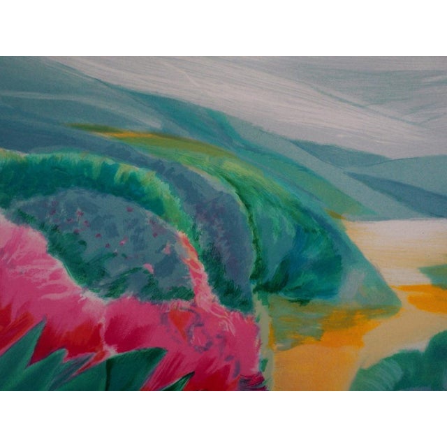 Claude Hemeret, Printemps, la Vallée fleurie, Lithograph For Sale - Image 7 of 9