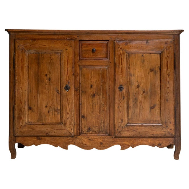 1850s French Provincial Pine Buffet In Original Patina For Sale - Image 15 of 18