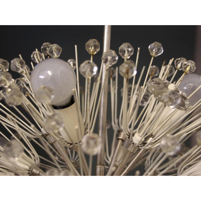 Rupert Nikoll Large Silvered Snowball Pendant Lamp by Emil Stejnar for Rupert Nikoll, 1950s For Sale - Image 4 of 17