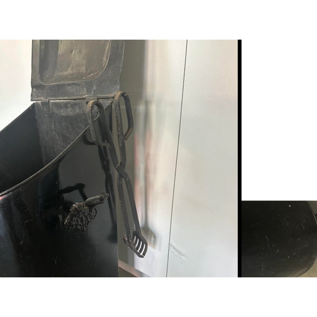 Mid 19th Century Antique Farmhouse Fireplace Hearth Coal Hod, Caddy, or Scuttle For Sale - Image 5 of 7