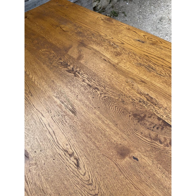 Vintage Farmhouse Dining Table in Oak, 1950 For Sale - Image 15 of 18