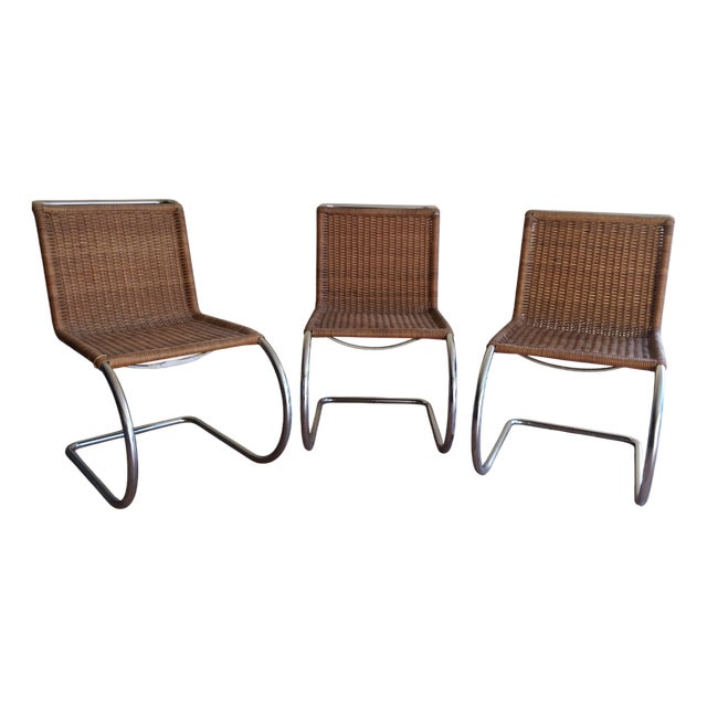 MR10 Chairs by Ludwig Mies Van Der Rohe for Thonet, Germany, 1960s, Set of 3 For Sale