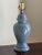 Metal Mid-20th Century Cornflower Blue Ginger Jar Table Lamp For Sale - Image 7 of 13
