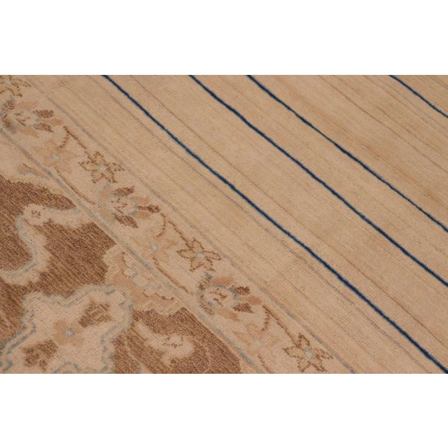 Textile 1980s Vintage Boho Chic Multi/Brown Wool Rug - 10'1" X 13'2" For Sale - Image 7 of 10