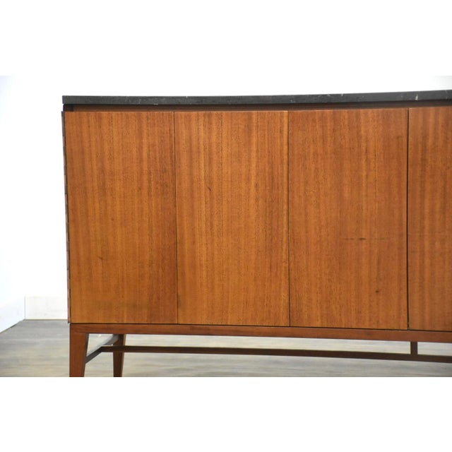 1970s Refinished Paul McCobb Calvin Magogany and Marble Credenza For Sale In Boston - Image 6 of 11