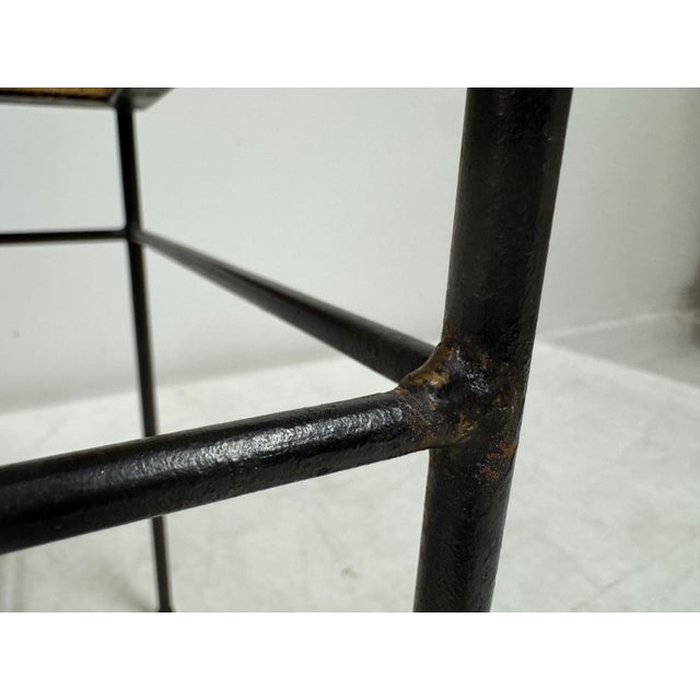 Mid-Century Modern Vintage French Stone Tile Topped Coffee Table, 1960s For Sale - Image 3 of 12