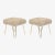 Montage Faux Fur Ottomans on Brass Hairpin Legs, Pair For Sale In New York - Image 6 of 6