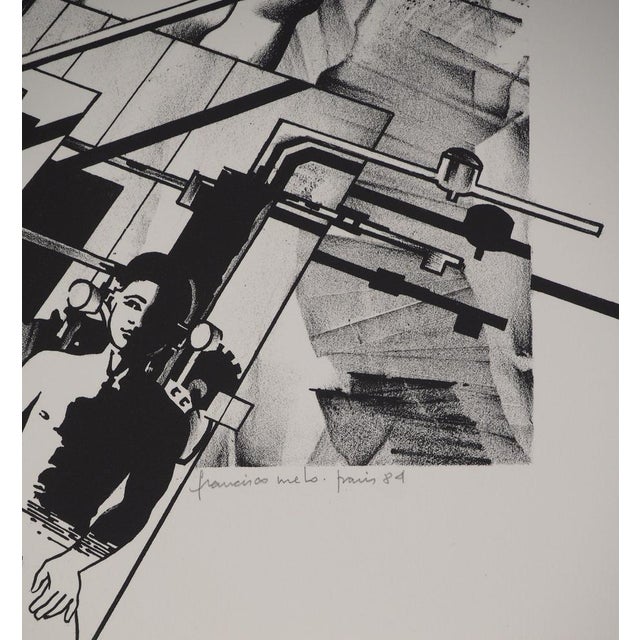 Contemporary Francisco Melo, Couple de Cyborgs (Nude), Lithograph For Sale - Image 3 of 9