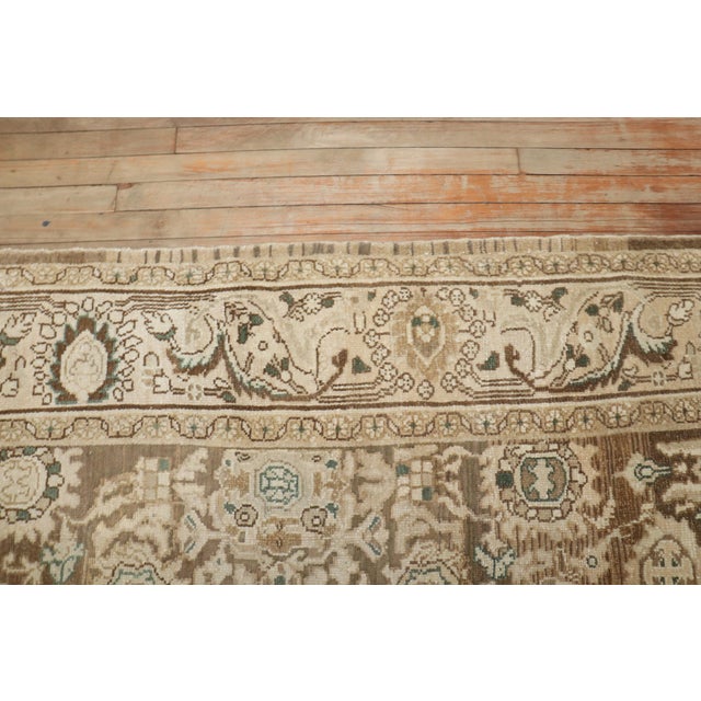 Textile Early 20th Century Zabihi Collection Brown Persian Malayer Rug - 6'10" x 10' For Sale - Image 7 of 9