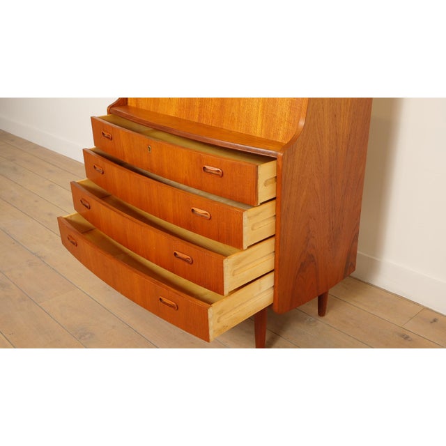 Vintage Secretaire in Teak For Sale - Image 6 of 17