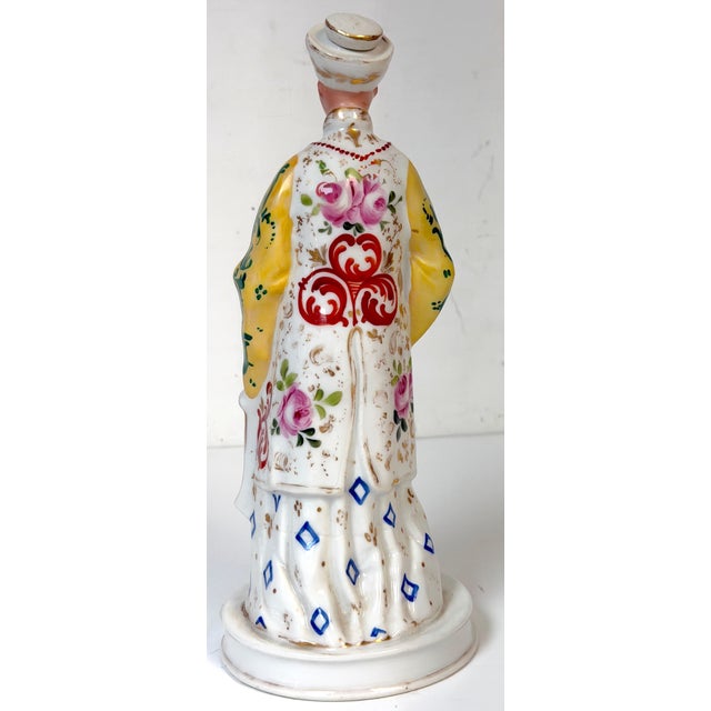 White Pair Old Paris Porcelain Chinoiserie Fashion Rose Water Bottles by Jacob Petite For Sale - Image 8 of 18