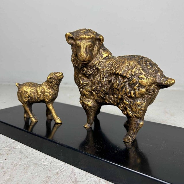 Mid-Century Modern Japanese Copper Statues from Takaoka, Japan, 1970s, Set of 2 For Sale - Image 3 of 14