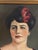 Vintage oil on canvas portrait painting signed P. Fields. Probably 1920's. Subject is Hortense M Meyer. Comes in original...