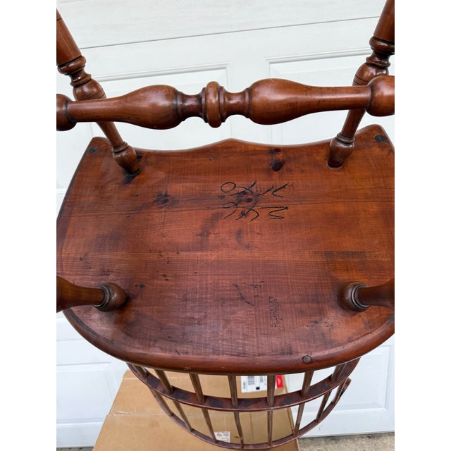 Stickley Comb Back Windsor Arm Chairs- A Pair For Sale - Image 10 of 12