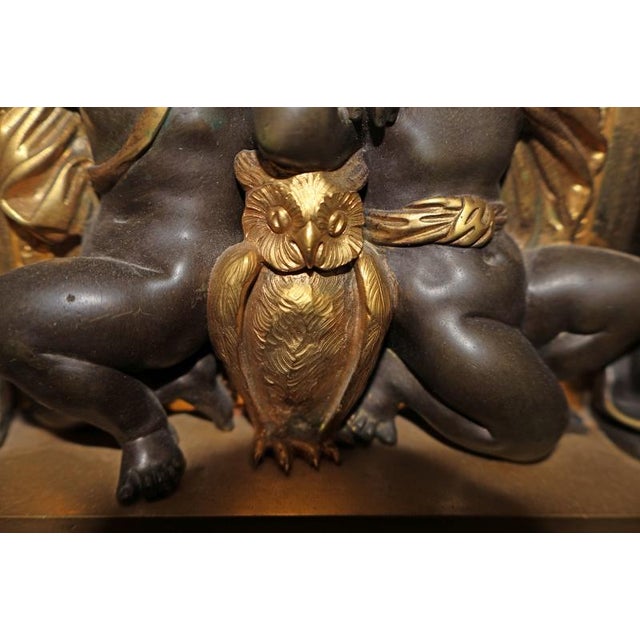 Vincenti & Cie 19th Century French Bronze Mantel Clock Design by v. Paillard For Sale - Image 11 of 18