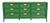 Mid-Century Hollywood Regency Campaign Green Lacquered Faux Bamboo Triple Dresser or Credenza by Stanley, Newly Refinished For Sale