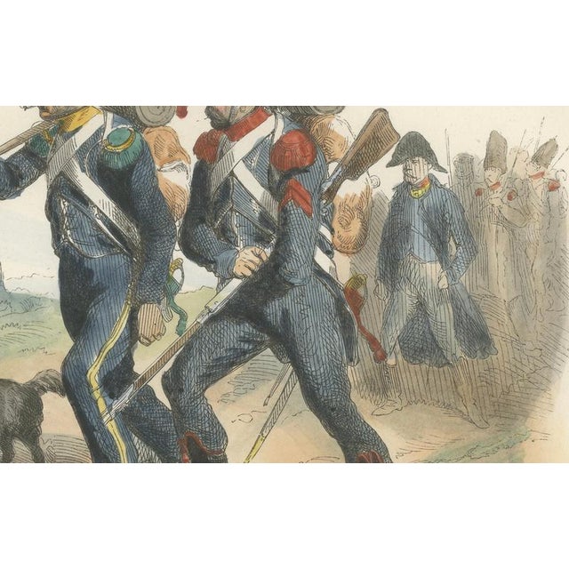 After Horace Vernet, Voltigeur and Carabinier, 1843, Paper For Sale - Image 3 of 9