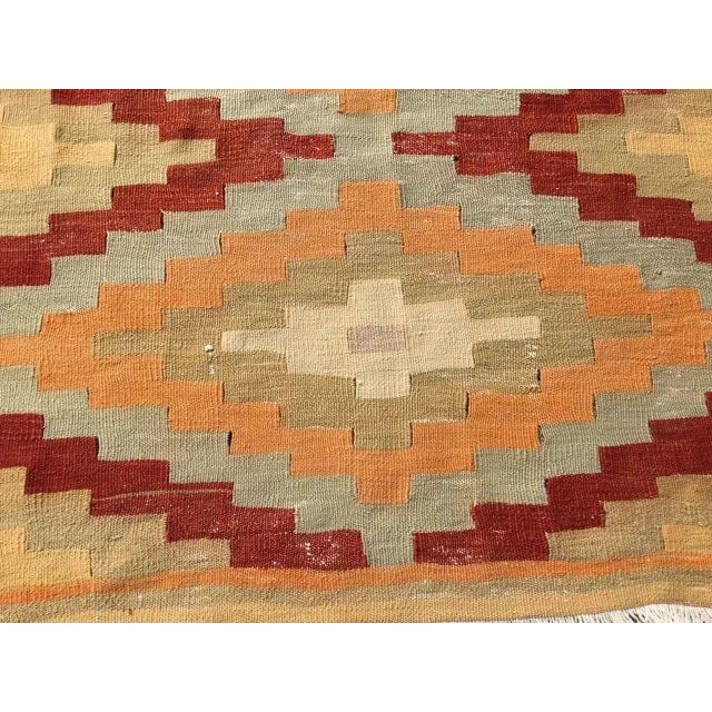 Vintage Turkish Kilim Runner - 43" X 97" For Sale In Raleigh - Image 6 of 11