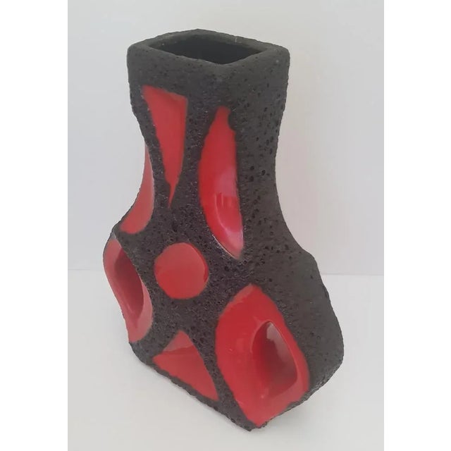 Fat Lava Guitar Vase from Roth, 1970s For Sale - Image 4 of 5