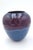 Bill Stewart Hand Thrown Vase Blue W/ Red Drip Glaze 5.5" For Sale - Image 4 of 12