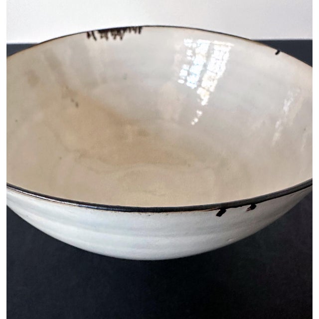 British Studio Ceramic Bowl with Magnesium Glaze Lucie Rie For Sale - Image 11 of 12