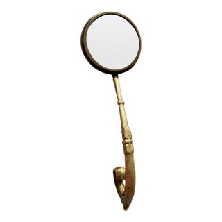 Antique/Vintage Art Nouveau Style Brass Magnifying Glass For Sale