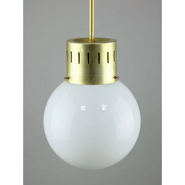 Mid-Century Modern Opaline Pendant Lamp For Sale - Image 9 of 12