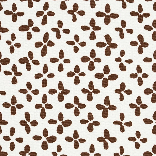 Sample - Schumacher Emerson Fabric in Brown For Sale