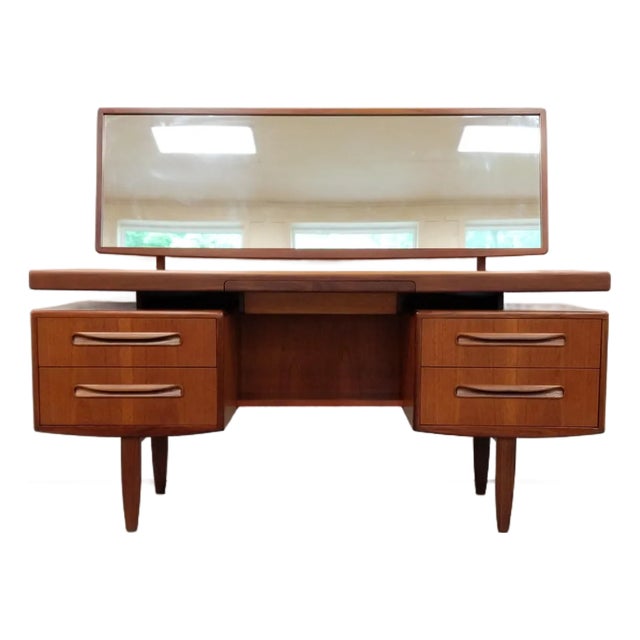 Vintage Mid Century Modern Teak Dressing Table / Desk by G Plan For Sale