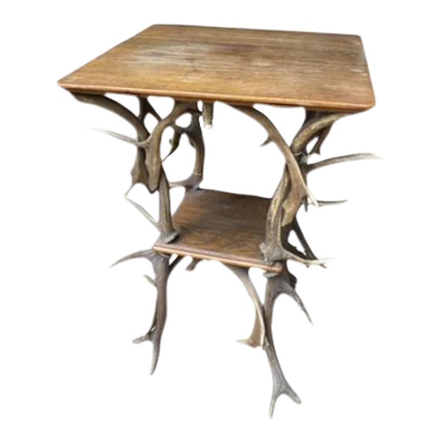1930s Antique Antler Table For Sale