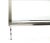Mid-Century Modern Vintage Mid Century Chrome Brass & Glass Top Console Table For Sale - Image 3 of 7