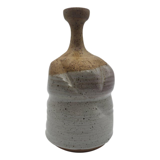 Vintage Handmade Studio Pottery Vase For Sale