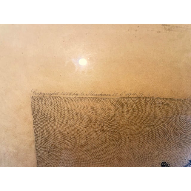 Late 19th Century Antique Henry Pruett Share & Milton J. Burns Copper Nautical Plate Etching 1886 For Sale - Image 5 of 11