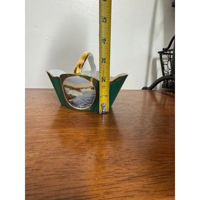 Vintage Niagara Falls Souvenir Porcelain Dish Bavaria Germany Prospect Point For Sale - Image 10 of 11
