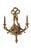 Syroco Vintage 1970s Gold Tone Floral Wall Sconce Candle Holder For Sale - Image 4 of 5