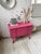 Wood Vintage Pink Rattan Chest of Drawers, 1950s For Sale - Image 7 of 18